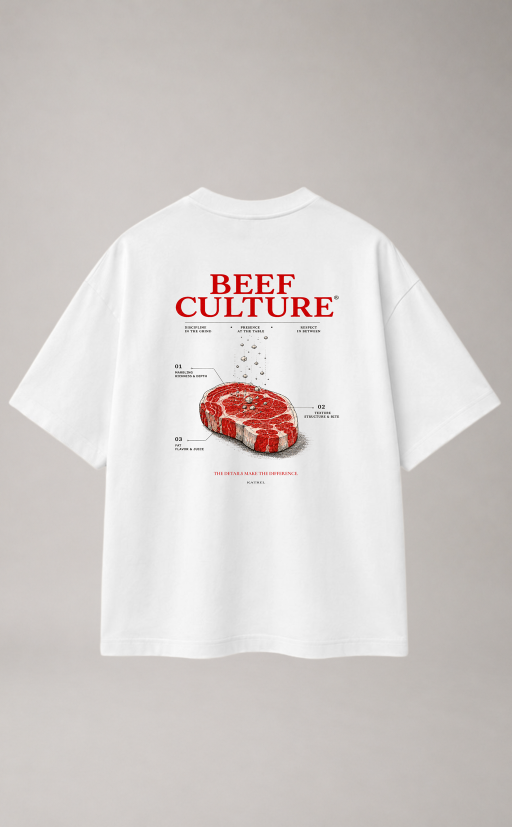 KATREL BEEF CULTURE Tee White